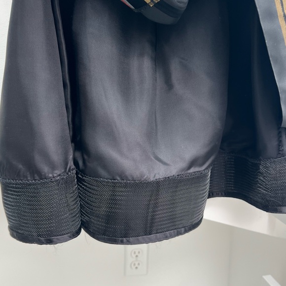 Vintage large Victor Costa for Saks Fifth Avenue black and metallic a-line skirt - Picture 5 of 9